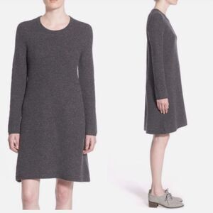 MADEWELL Walkway Merino Wool Sweater Dress Sz Small A-Line Long Sleeve Academia